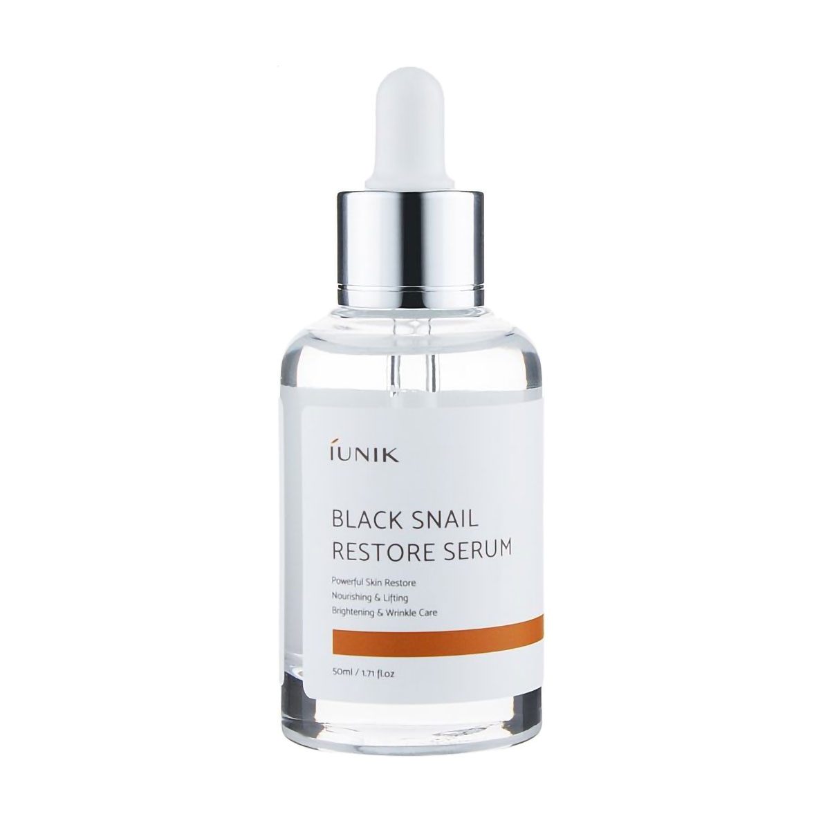 Регенерувальна сироватка для обличчя IUNIK Black Snail Restore Serum з екстрактом муцину чорного равлика, 50 мл